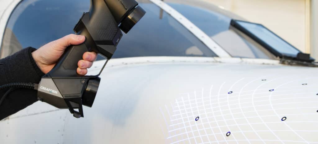 El escáner HandySCAN 3D de Creaform cumple con las exigencias de inspección de Boeing
